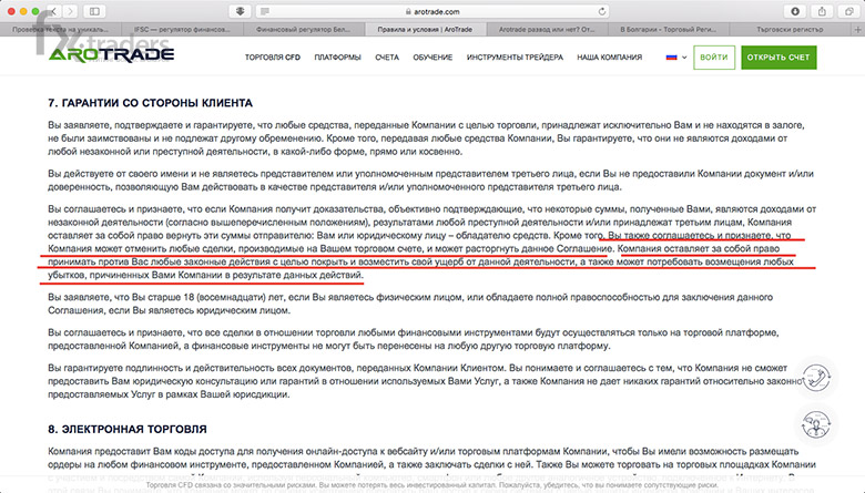 Arotrade - надежный брокер или мошенник?