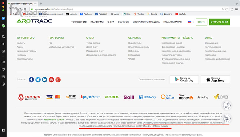 Arotrade - надежный брокер или мошенник?