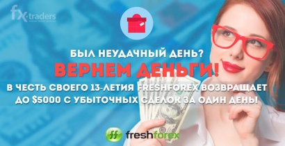 FreshForex рассказала, как компенсировать убытки (Акция завершена)