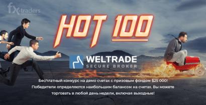 Конкурс от компании Weltrade «HOT 100» на демо-счете! (Конкурс завершен)