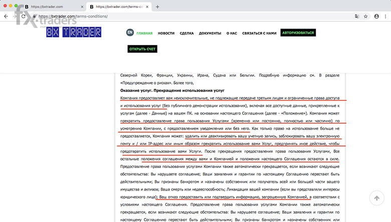 Почему трейдерам не удастся вернуть деньги от брокера BX Trader?