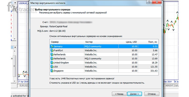 FreshForex сдает в аренду виртуальные сервера