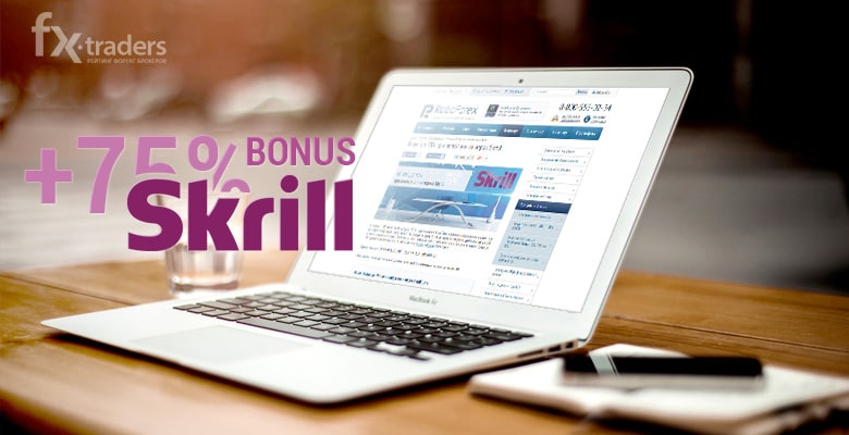 RoboForex: Пополните счет через Skrill и получите бонус до 75%