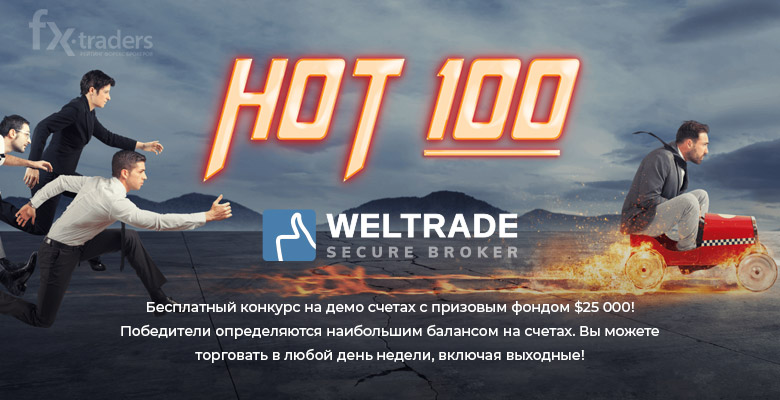 Конкурс от компании Weltrade «HOT 100» на демо-счете!